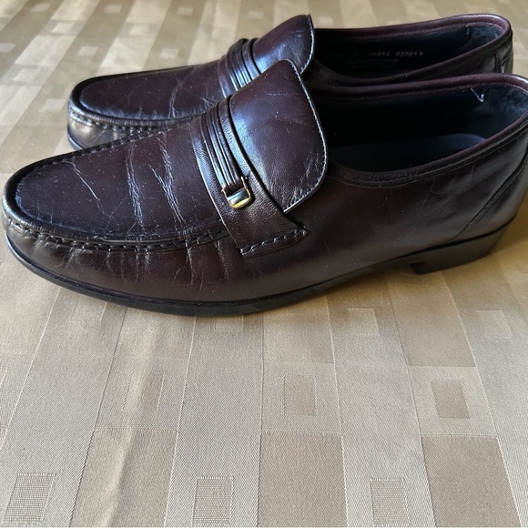 Men's Brown‎ Bostonian Leather Loafers Size 10.5D - Picture 1 of 12